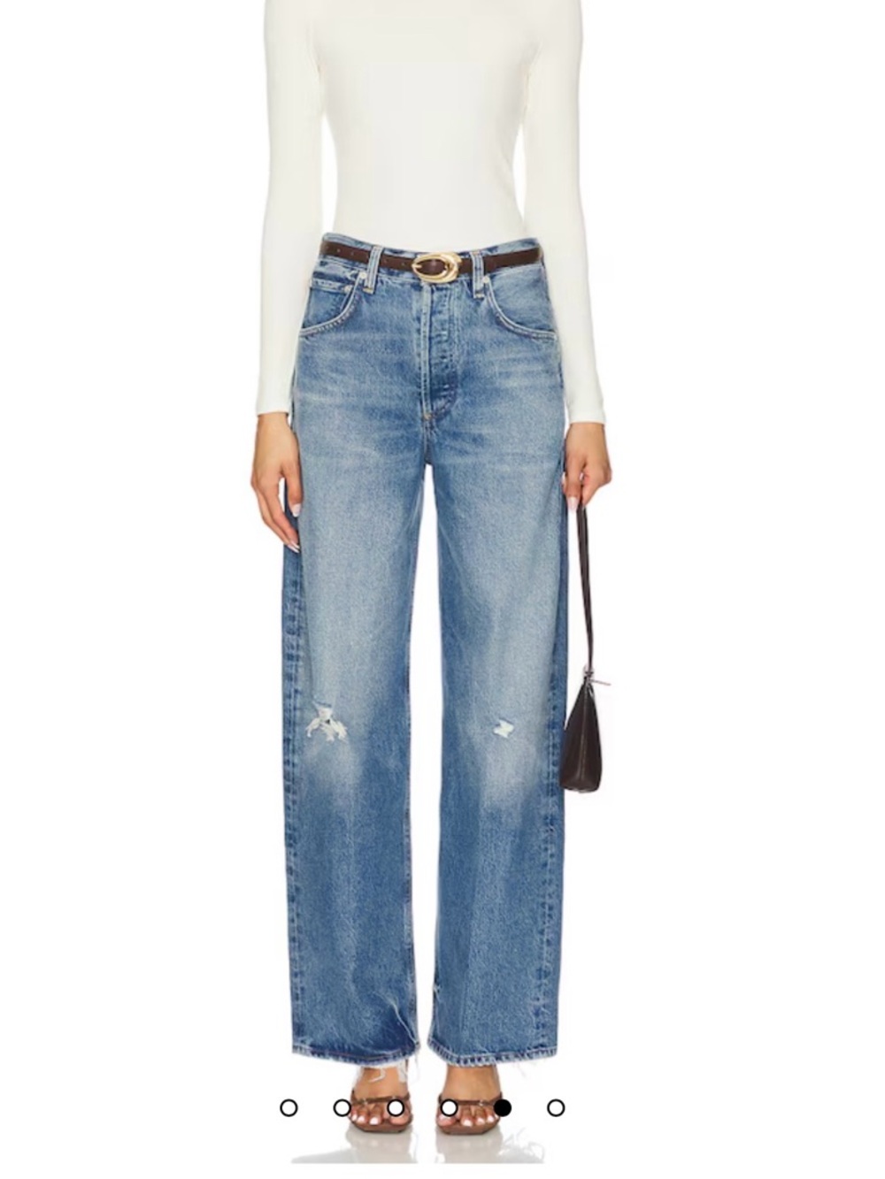 Citizens Of Humanity Medium Blue Distressed Skinny Jeans- worn 1x